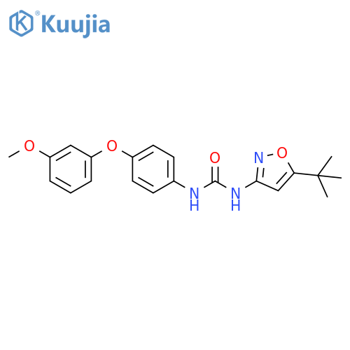 Urea,N-[5-(1,1-dimethylethyl)-3-isoxazolyl]-N'-[4-(3-methoxyphenoxy)phenyl]- structure