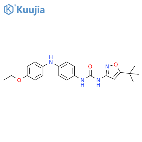 Urea,N-[5-(1,1-dimethylethyl)-3-isoxazolyl]-N'-[4-[(4-ethoxyphenyl)amino]phenyl]- structure