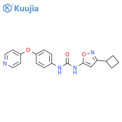 Urea, N-(3-cyclobutyl-5-isoxazolyl)-N'-[4-(4-pyridinyloxy)phenyl]- structure