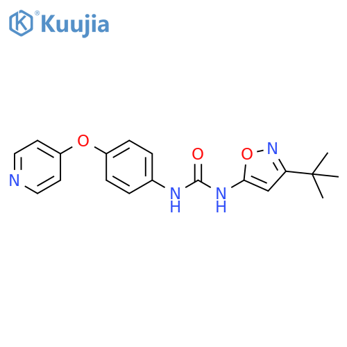 Urea, N-[3-(1,1-dimethylethyl)-5-isoxazolyl]-N'-[4-(4-pyridinyloxy)phenyl]- structure