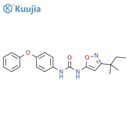 Urea, N-[3-(1,1-dimethylpropyl)-5-isoxazolyl]-N'-(4-phenoxyphenyl)- structure