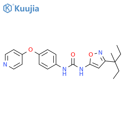 Urea,N-[3-(1-ethyl-1-methylpropyl)-5-isoxazolyl]-N'-[4-(4-pyridinyloxy)phenyl]- structure