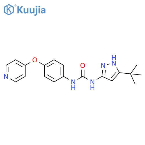 Urea,N-[5-(1,1-dimethylethyl)-1H-pyrazol-3-yl]-N'-[4-(4-pyridinyloxy)phenyl]- structure