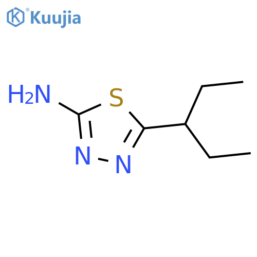 5-(1-Ethylpropyl)-1,3,4-thiadiazol-2-amine structure