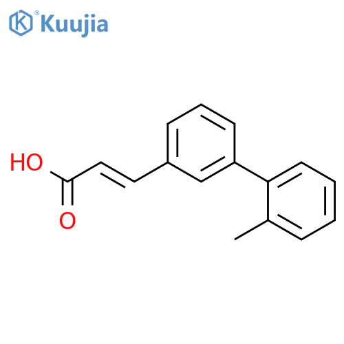 3-3-(2-methylphenyl)phenylprop-2-enoic acid structure