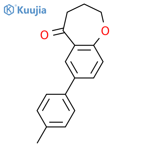 1-BENZOXEPIN-5(2H)-ONE, 3,4-DIHYDRO-7-(4-METHYLPHENYL)- structure