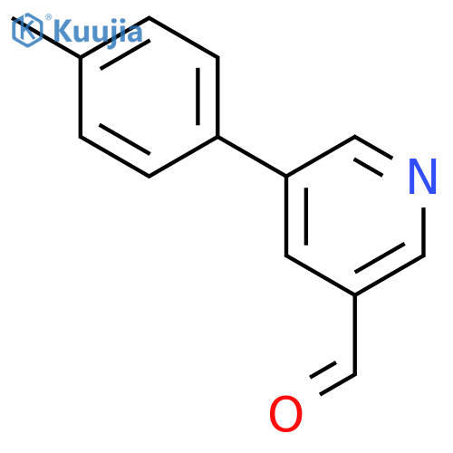 5-(4-Methylphenyl)-3-pyridinecarbaldehyde structure