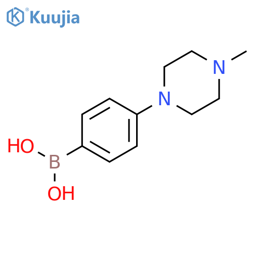 [4-(4-methylpiperazin-1-yl)phenyl]boronic acid structure