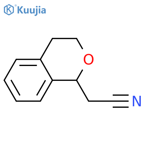 2-(3,4-dihydro-1H-2-benzopyran-1-yl)acetonitrile structure
