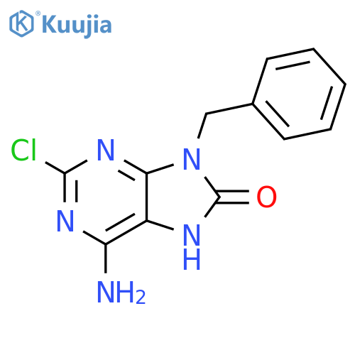 8H-Purin-8-one, 6-amino-2-chloro-7,9-dihydro-9-(phenylmethyl)- structure