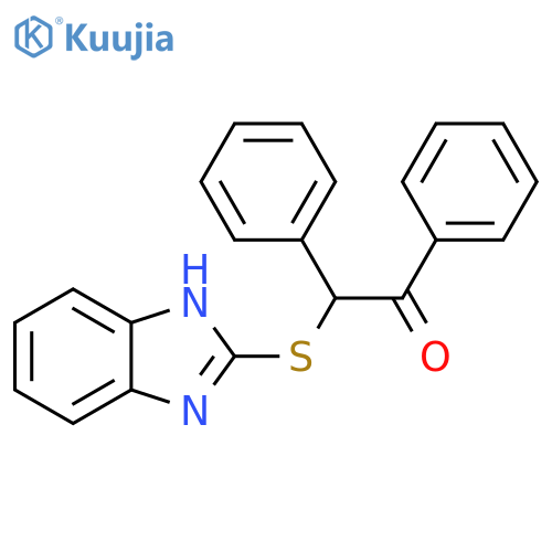 2-(1H-1,3-benzodiazol-2-ylsulfanyl)-1,2-diphenylethan-1-one structure