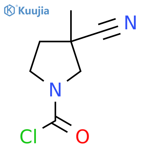 3-Cyano-3-methylpyrrolidine-1-carbonyl chloride structure
