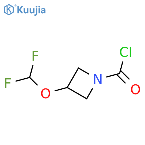 3-(difluoromethoxy)azetidine-1-carbonyl chloride structure