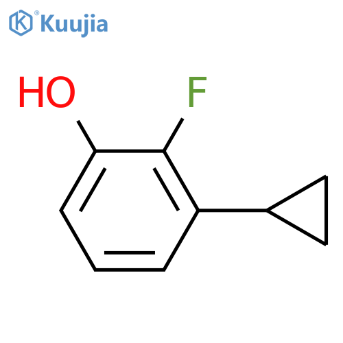 3-cyclopropyl-2-fluorophenol structure