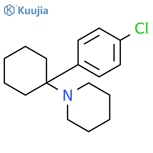 Piperidine, 1-[1-(4-chlorophenyl)cyclohexyl]- structure