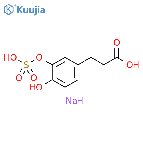 3-Hydroxy-4-(sulfooxy)benzenepropanoic Acid Bis-Sodium Salt structure