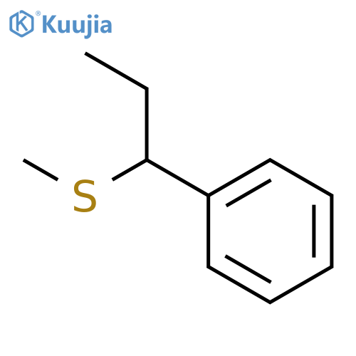 Benzene, [1-(methylthio)propyl]- structure