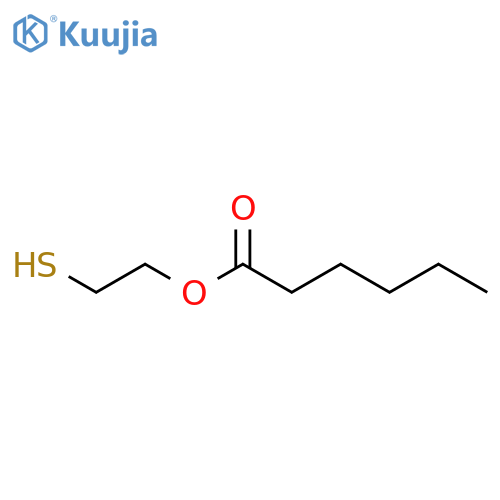 Hexanoic acid,2-mercaptoethyl ester structure