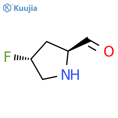 (2S,4R)-4-fluoropyrrolidine-2-carbaldehyde structure