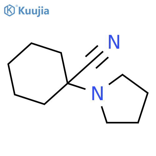 Cyclohexanecarbonitrile,1-(1-pyrrolidinyl)- structure