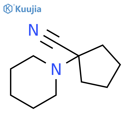 1-piperidin-1-ylcyclopentanecarbonitrile structure
