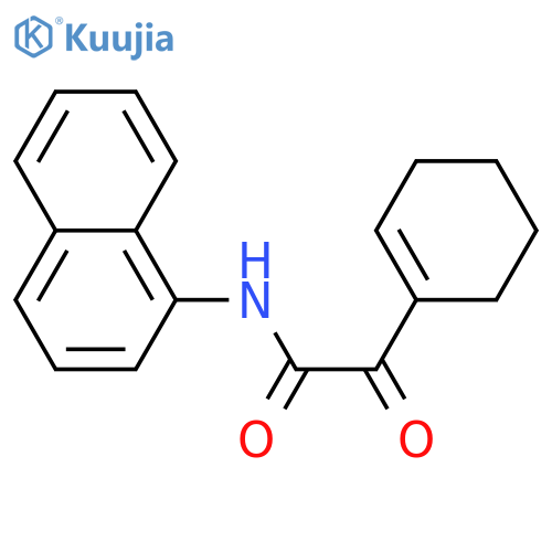 1-Cyclohexene-1-acetamide,N-1-naphthalenyl-a-oxo- structure