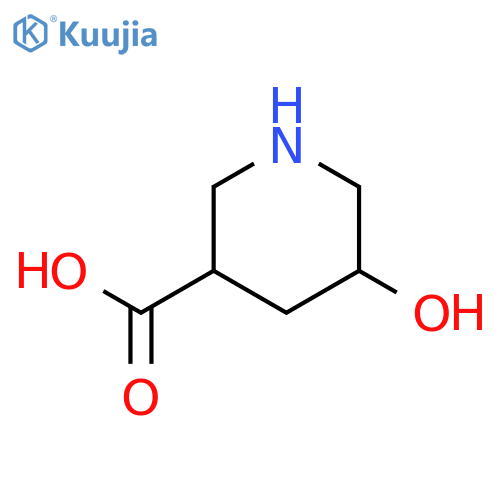 5-Hydroxypiperidine-3-carboxylic acid structure
