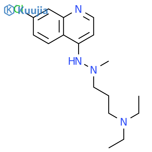 1-Propanamine,3-[2-(7-chloro-4-quinolinyl)-1-methylhydrazinyl]-N,N-diethyl- structure