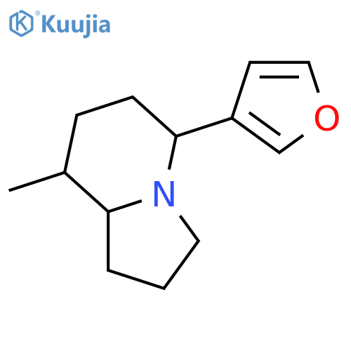 5-(3-Furanyl)octahydro-8-methylindolizine; (5S,8R,8aS)-form structure