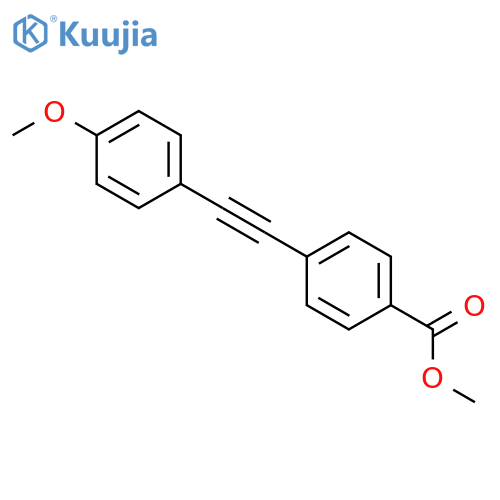 Methyl 4-((4-methoxyphenyl)ethynyl)benzoate structure