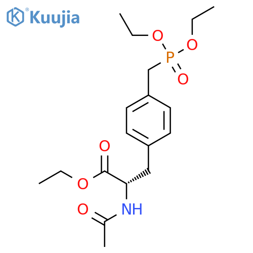 N-Acetyl-4-[(diethoxyphosphoryl)methyl]-L-phenylalanine Ethyl Ester structure