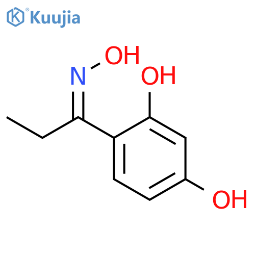 1-Propanone,1-(2,4-dihydroxyphenyl)-, oxime structure