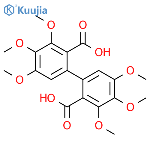 [1,1'-Biphenyl]-2,2'-dicarboxylic acid, 3,3',4,4',5,5'-hexamethoxy- structure