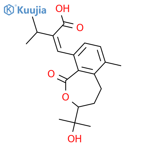 20(10→5)-Abeo-4-hydroxy-4,5:11,12-diseco-5,7,9,13-abietatetraen-11,3-olid-12-oic acid; (3R)-form structure