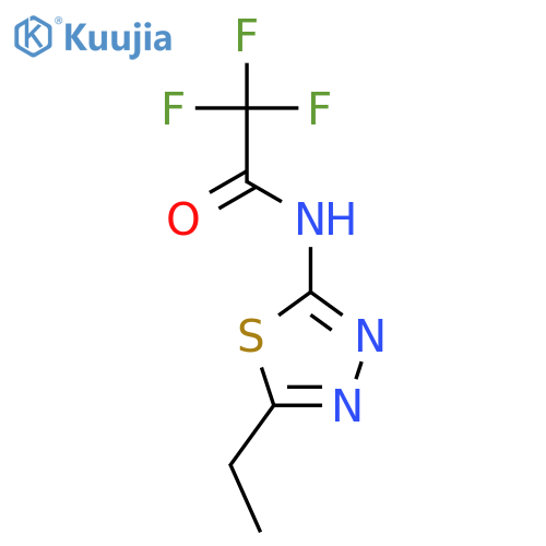 N-(5-Ethyl-[1,3,4]thiadiazol-2-yl)-2,2,2-trifluoro-acetamide structure
