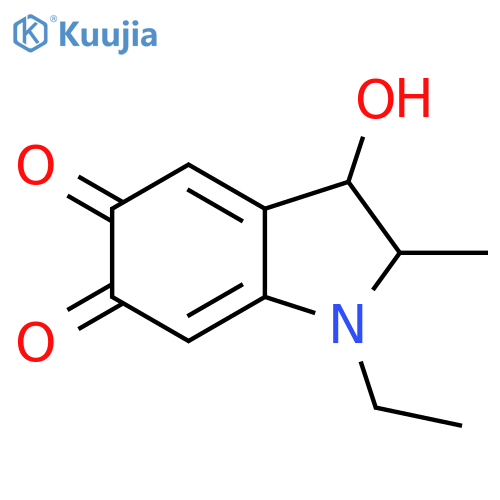 1-Ethyl-3-hydroxy-2-methyl-2,3-dihydro-indole-5,6-dione structure