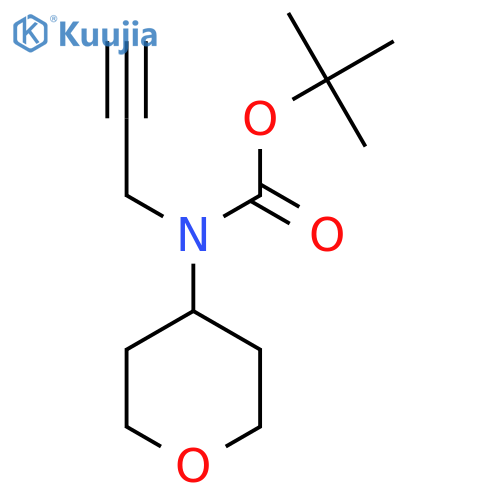 tert-butyl N-(oxan-4-yl)-N-(prop-2-yn-1-yl)carbamate structure