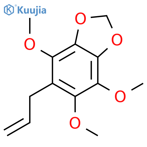 1,3-Benzodioxole,4,5,7-trimethoxy-6-(2-propen-1-yl)- structure