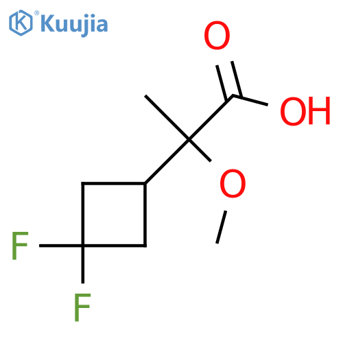 2-(3,3-Difluorocyclobutyl)-2-methoxypropanoic acid structure