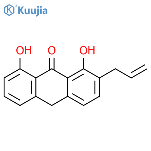 9(10H)-anthracenone, 1,8-dihydroxy-2-(2-propen-1-yl)- structure