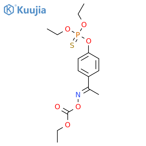 Phosphorothioic acid,O-[4-[1-[[(ethoxycarbonyl)oxy]imino]ethyl]phenyl] O,O-diethyl ester (9CI) structure