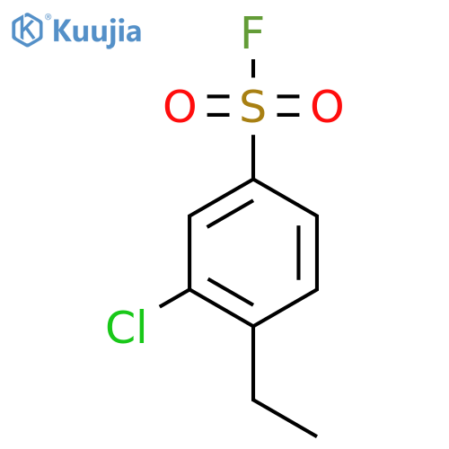 3-chloro-4-ethylbenzene-1-sulfonyl fluoride structure
