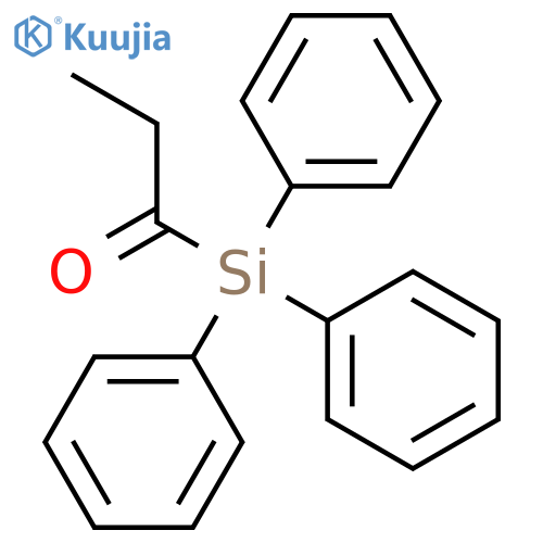 Silane, (1-oxopropyl)triphenyl- structure