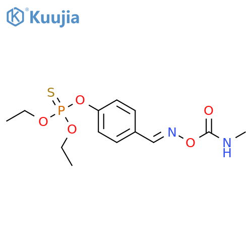 Phosphorothioic acid,O,O-diethyl O-[4-[[[[(methylamino)carbonyl]oxy]imino]methyl]phenyl] ester structure