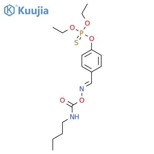 Phosphorothioic acid,O-[4-[[[[(butylamino)carbonyl]oxy]imino]methyl]phenyl] O,O-diethyl ester structure