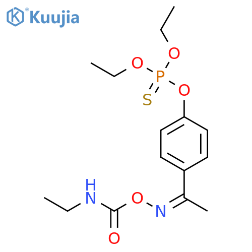 Phosphorothioic acid,O,O-diethyl ester, O-ester with 4'-hydroxyacetophenone O-(ethylcarbamoyl)oxime(8CI) structure