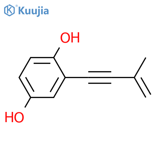 1,4-Benzenediol,2-(3-methyl-3-buten-1-yn-1-yl)- structure