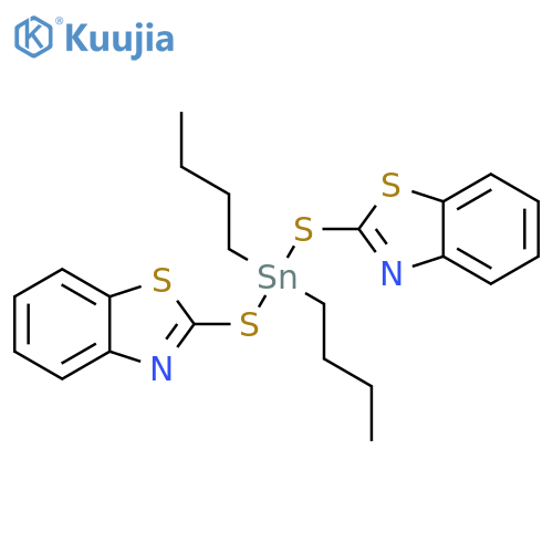 Benzothiazole, 2,2'-[(dibutylstannylene)bis(thio)]bis- structure