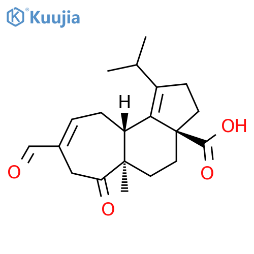 Cyclohept[e]indene-3a(3H)-carboxylic acid, 8-formyl-2,4,5,5a,6,7,10,10a-octahydro-5a-methyl-1-(1-methylethyl)-6-oxo-, (3aS,5aR,10aR)- structure
