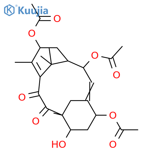 2(3→20)-Abeo-2,5,7,13-tetrahydroxy-4(20),11-taxadiene-9,10-dione; (2α,5α,7β,13α)-form, 2,5,13-Tri-Ac structure